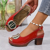 Velmira | Sandales Talon Boucle Chic