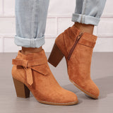 Léa | Bottines Élégantes à Talon Stable