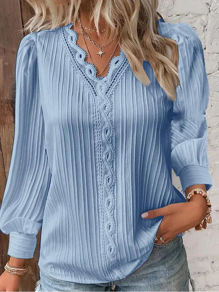 Emma | Blouse à Détails en Dentelle