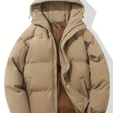 Lara | Veste d'Hiver Doublée à Capuche