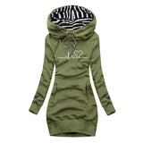 Maryline | Robe Pull Imprimée Battement de Cœur