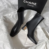 Maéliane | Bottines Élégantes à Talon Carré