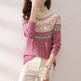 Aurelie | Pull col roulé tricoté